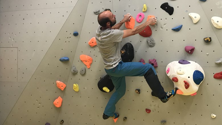 Climbing in the sports center Lower Austria St. Pölten, © Norbert Lang